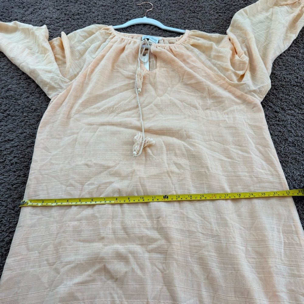 Anthropologie Saturday Sunday Peach Maxi Cerie Gauze Dress Flowy S NEW - Picture 11 of 11